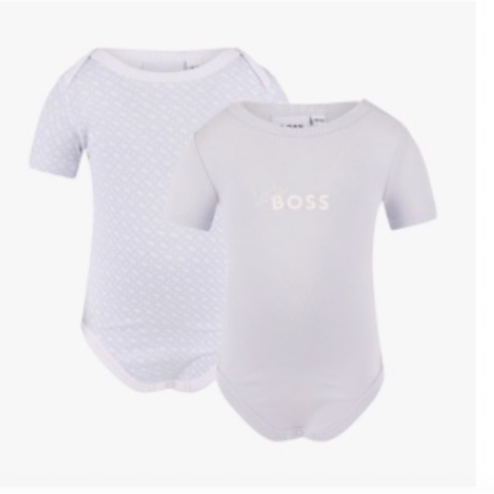 HUGO BOSS Two-Pack Organic Cotton Bodysuit